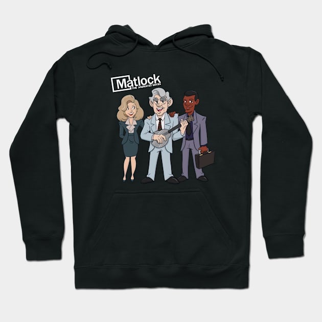 Matlock The sitcom Animated Series Hoodie by davidhedrick